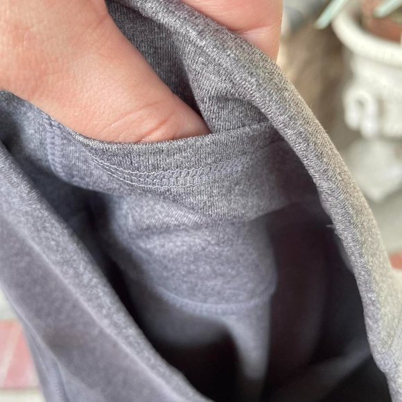 Fabletics Gray High-Waisted Heathered Capri Leggings - Picture 7 of 7